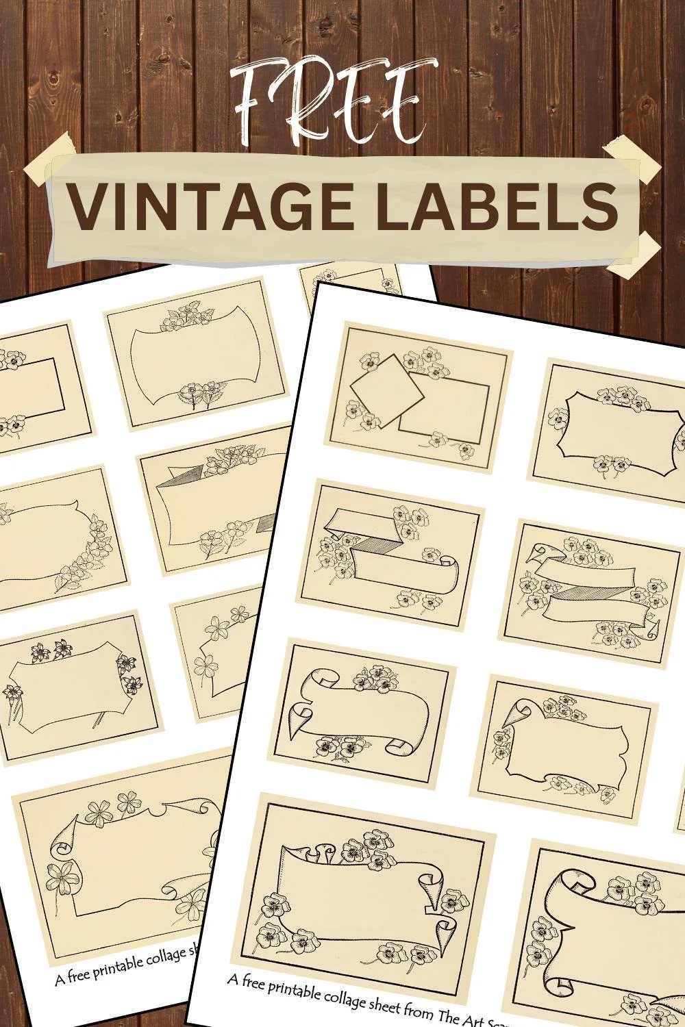 Free Vintage Labels Printables — The Art Scavenger for Free Printable Vintage Labels