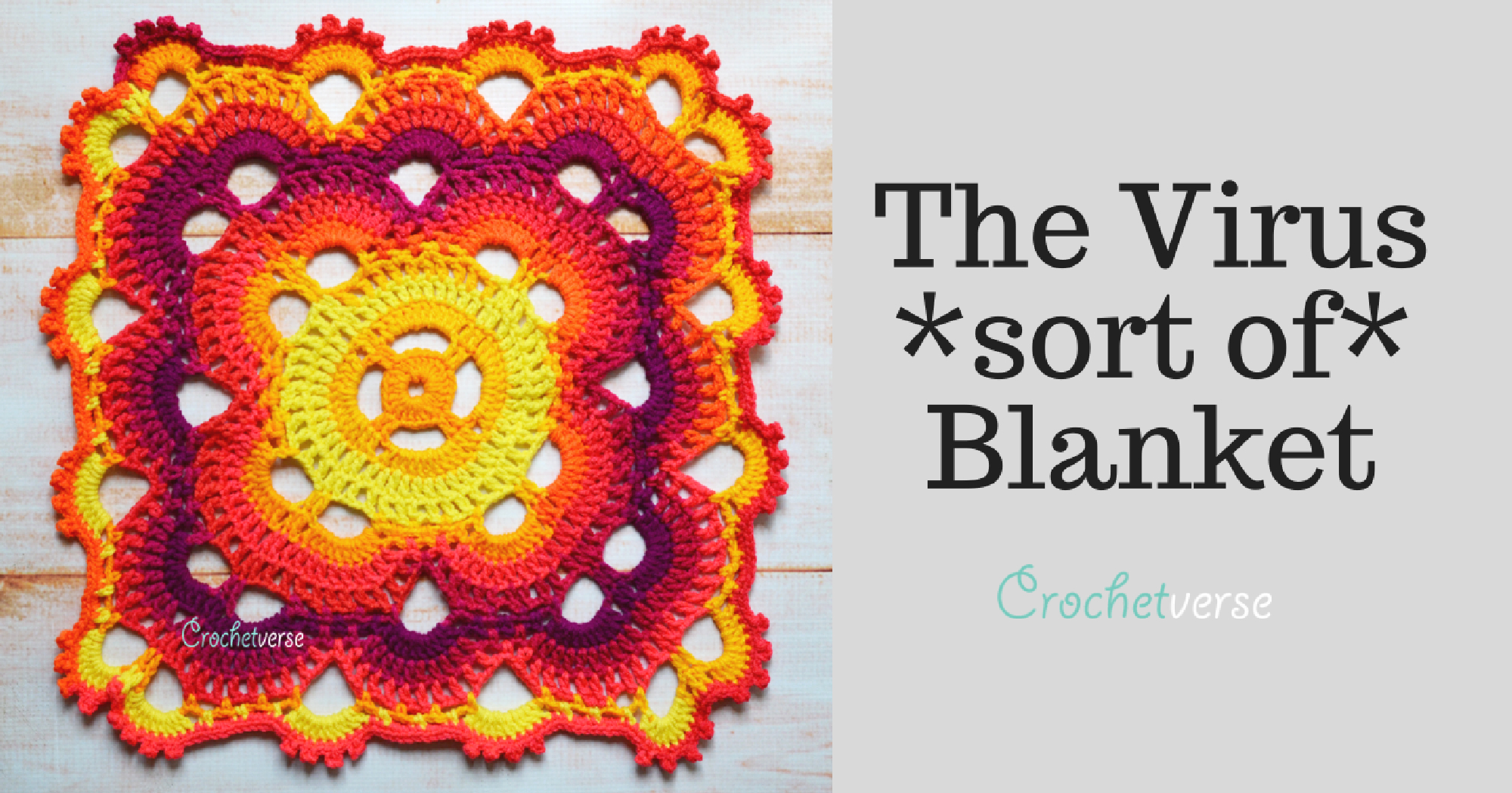 Free &amp;quot;Virus (Sort Of) Blanket&amp;quot; Crochet Pattern - Crochetverse inside Virus Blanket Pattern Free Printable