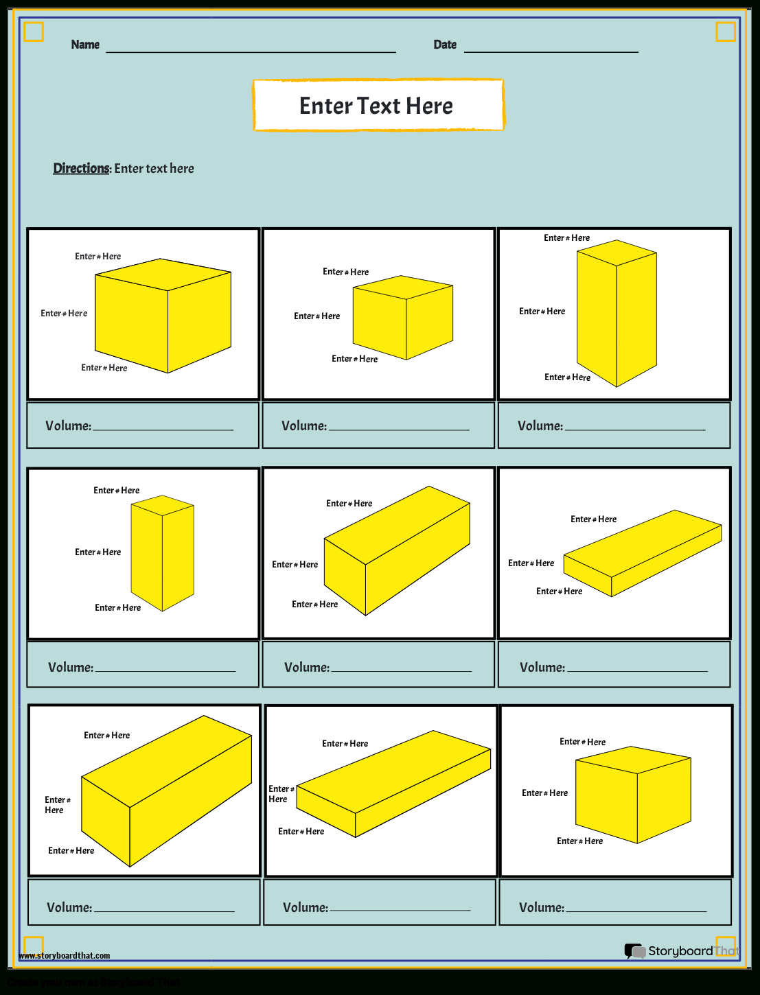 Free Volume Worksheets: Surface Area &amp;amp;Amp; Finding Volume for Free Printable Volume Of Rectangular Prism Worksheets