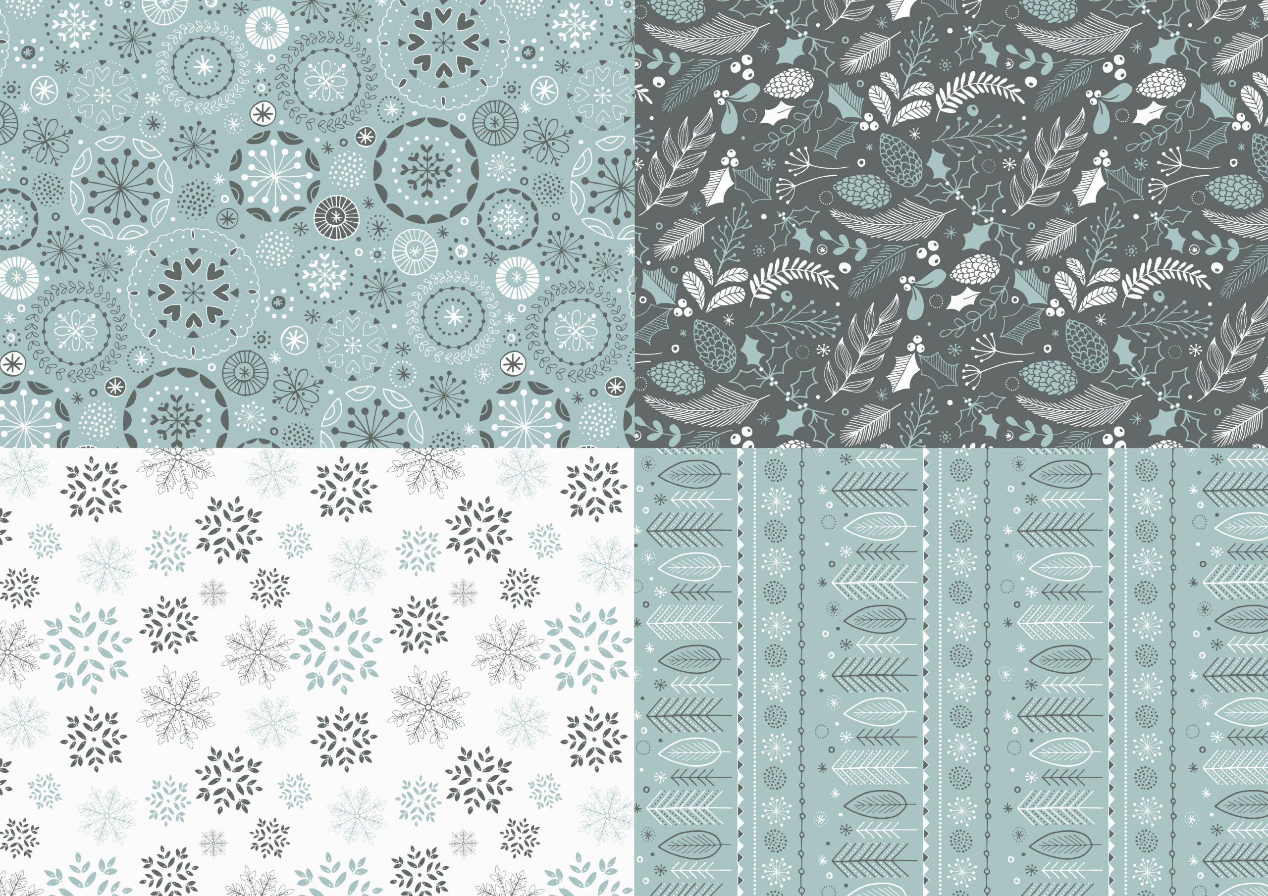 Free Winter Scrapbook Paper - Gathered for Free Printable Scrapbook Paper
