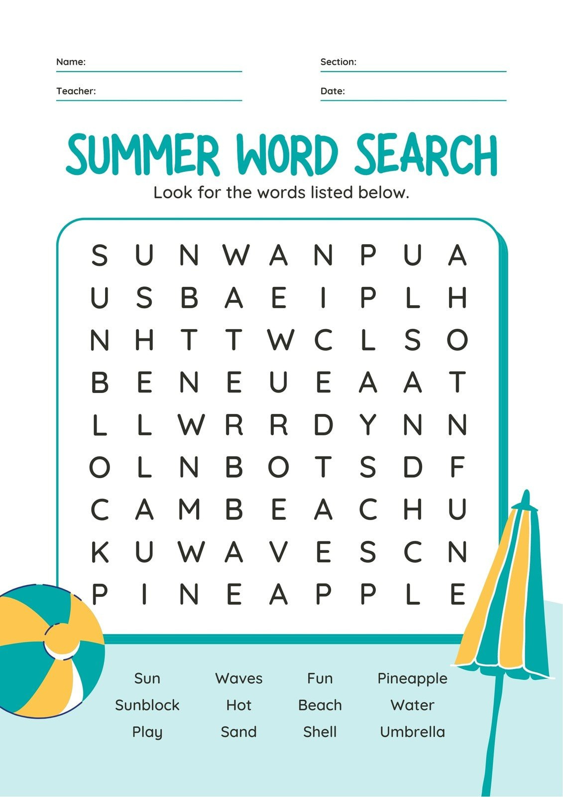 Free Word Search Maker – Make Your Own Word Search | Canva throughout Free Printable Make Your Own Word Search