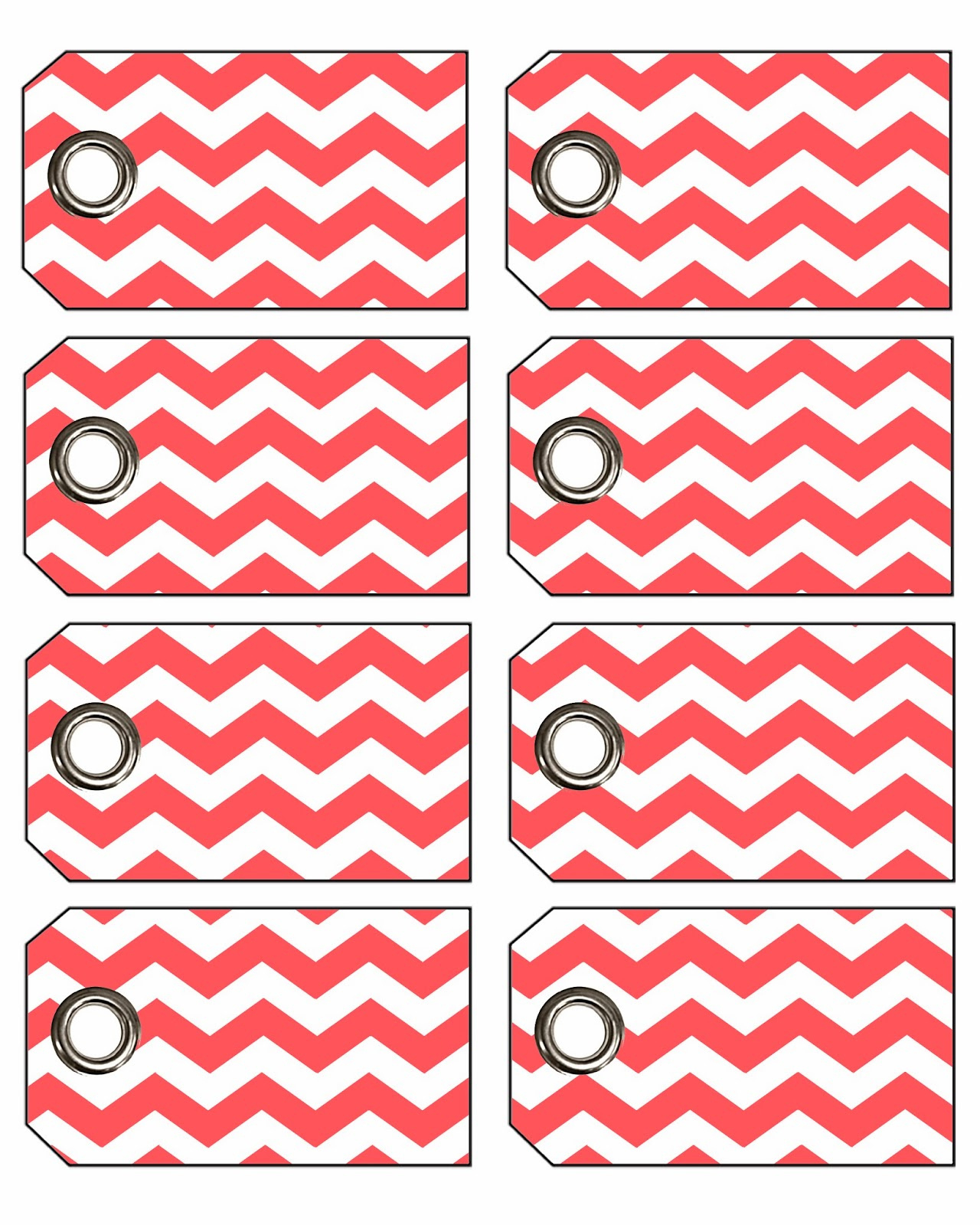 Freebie Week: Chevron Gift Tags With Eyelets! for Free Printable Chevron Labels