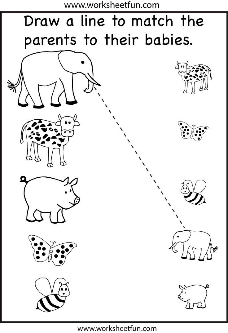 Free+Preschool+Matching+Worksheets | Fun Worksheets For Kids, Kids inside Free Printable Learning Pages For Toddlers