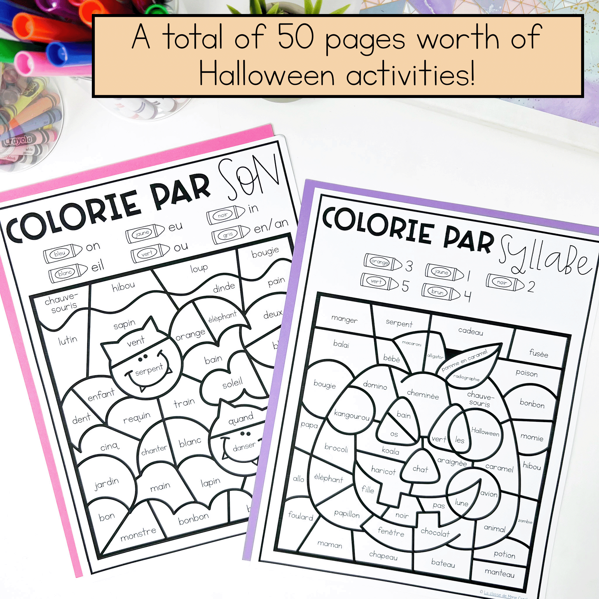 French Halloween Activities And Worksheets | Les Activités Pour L intended for Free Printable French Halloween Worksheets