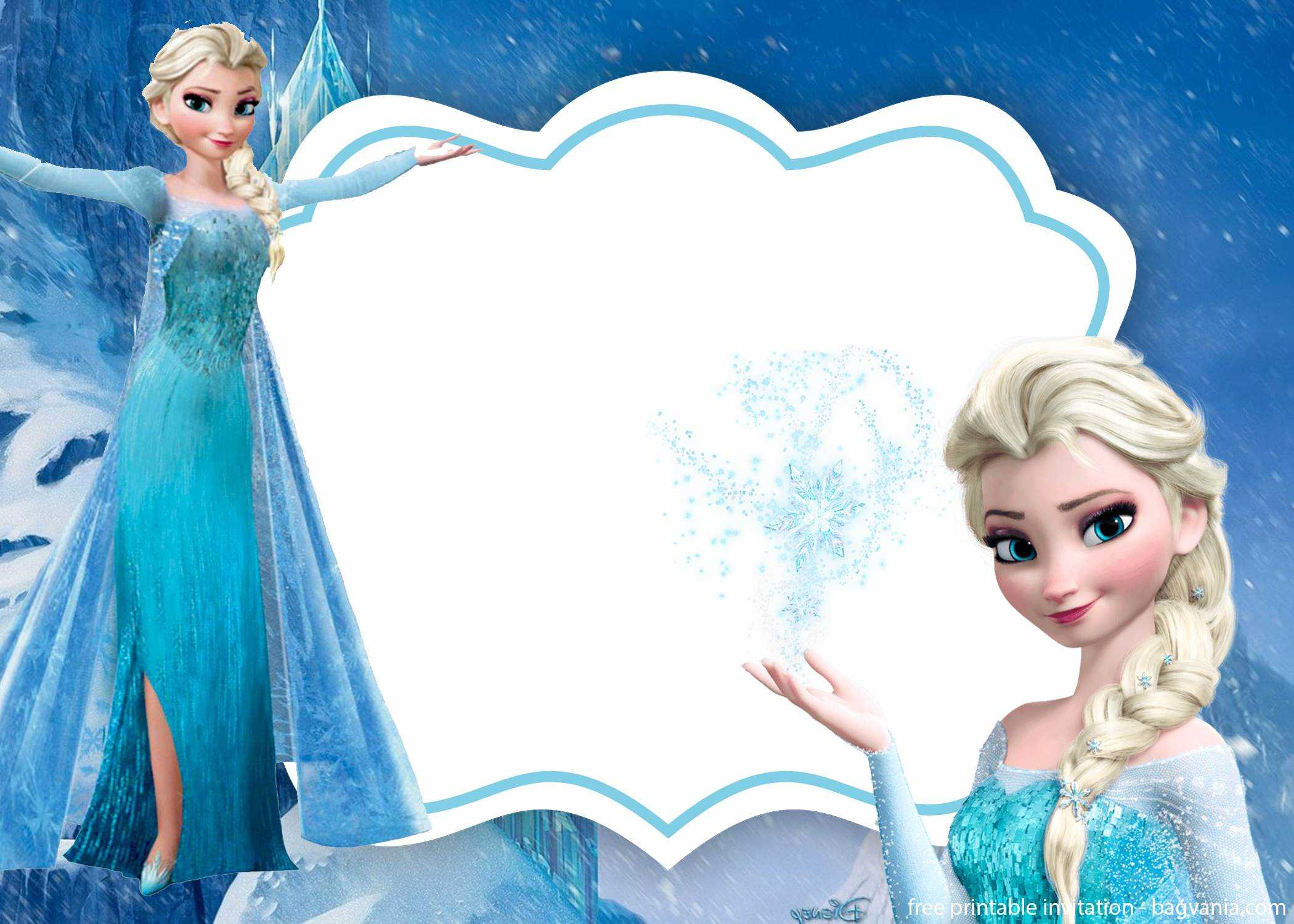 Frozen Birthday Card Printable - Printable Party Favors with regard to Free Printable Frozen Birthday Cards