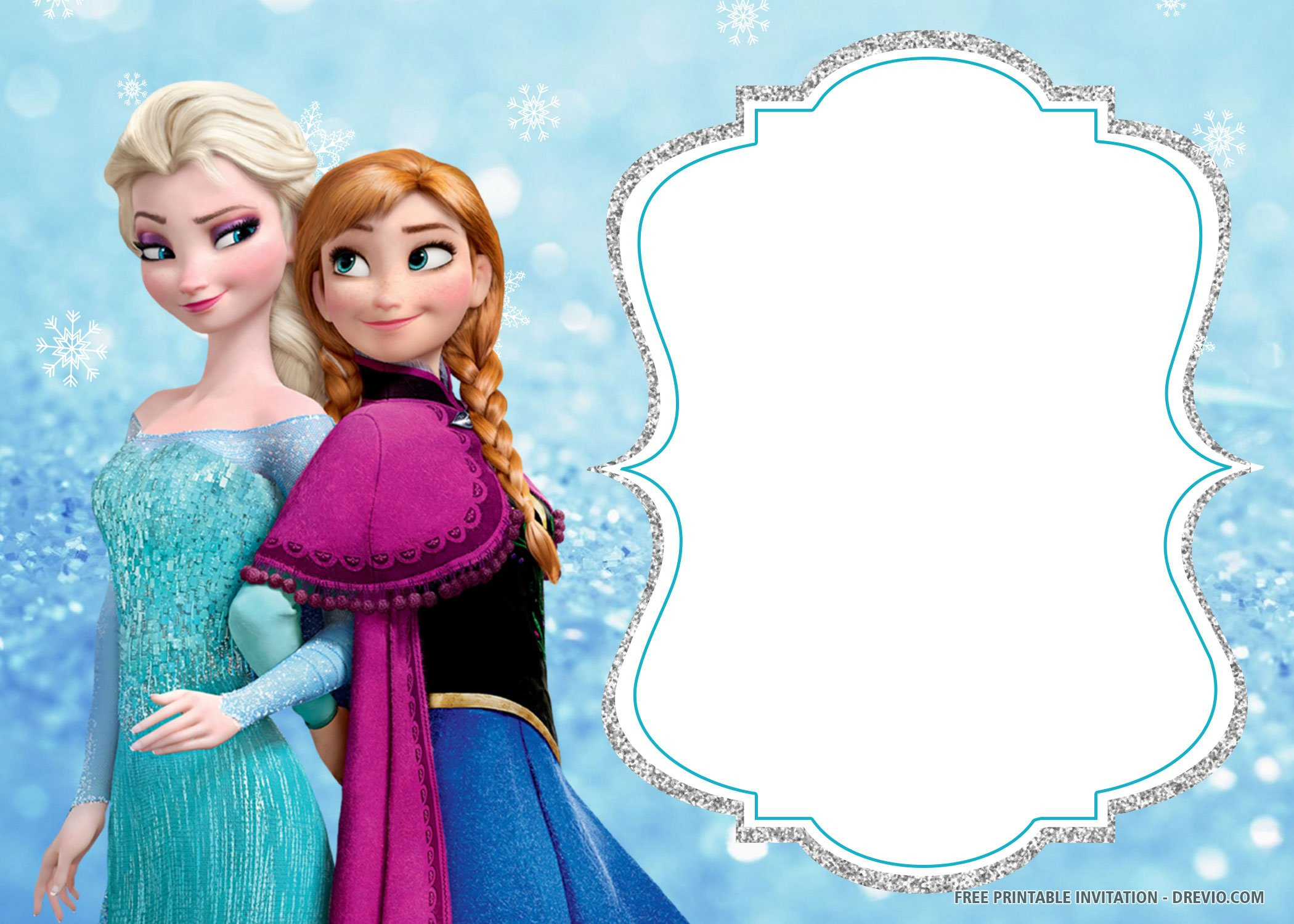Frozen Printable Birthday Card - Printable Party Favors pertaining to Free Printable Frozen Birthday Cards