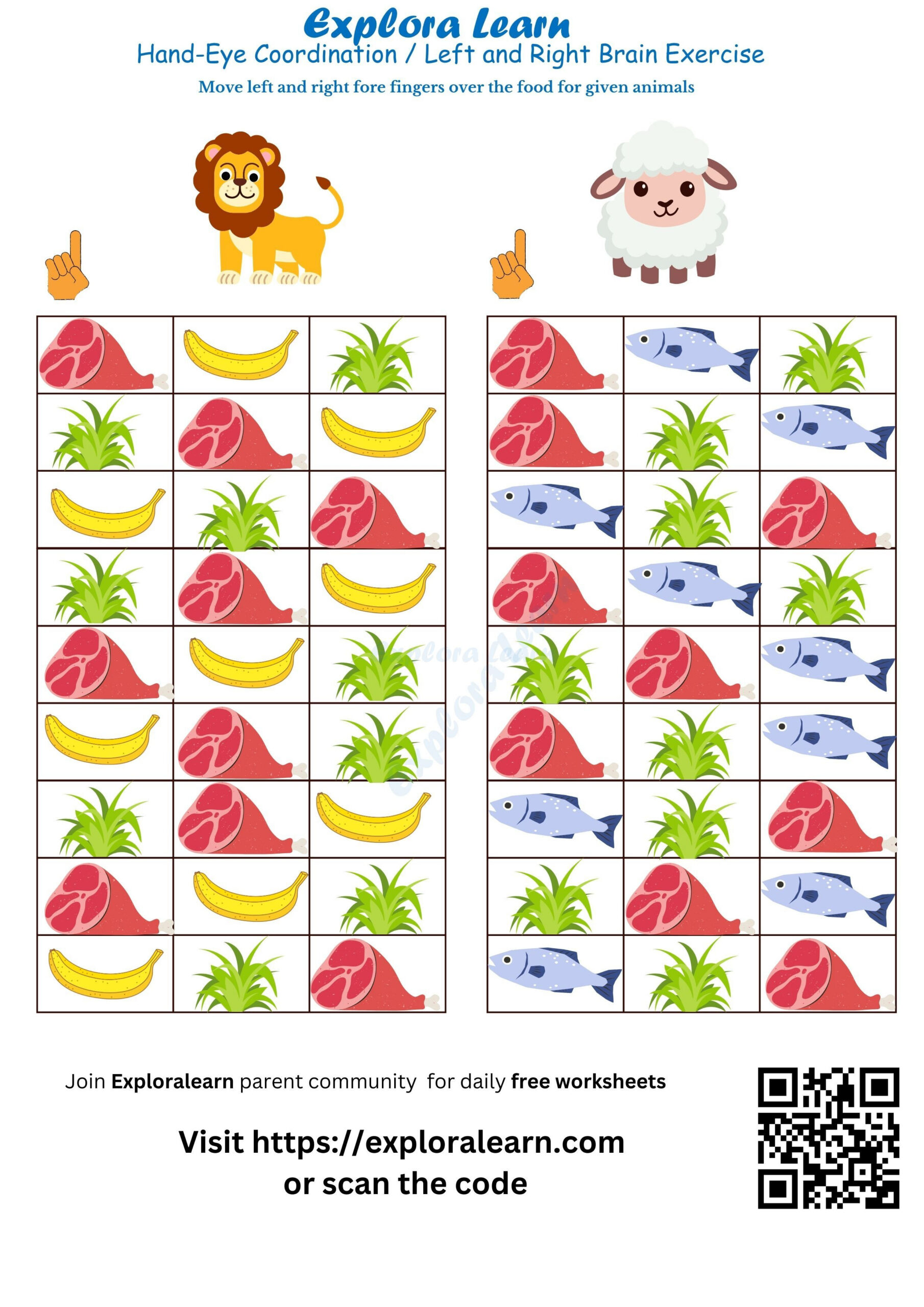 Fun Brain Gym Exercises For Kids Ages 2-6 | Explorlearn with Free Printable Memory Exercises
