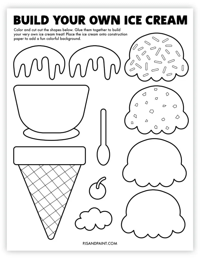 Fun Free Kids Printables - The Craft Train - Worksheets Library throughout Free Printable Crafts For Preschoolers