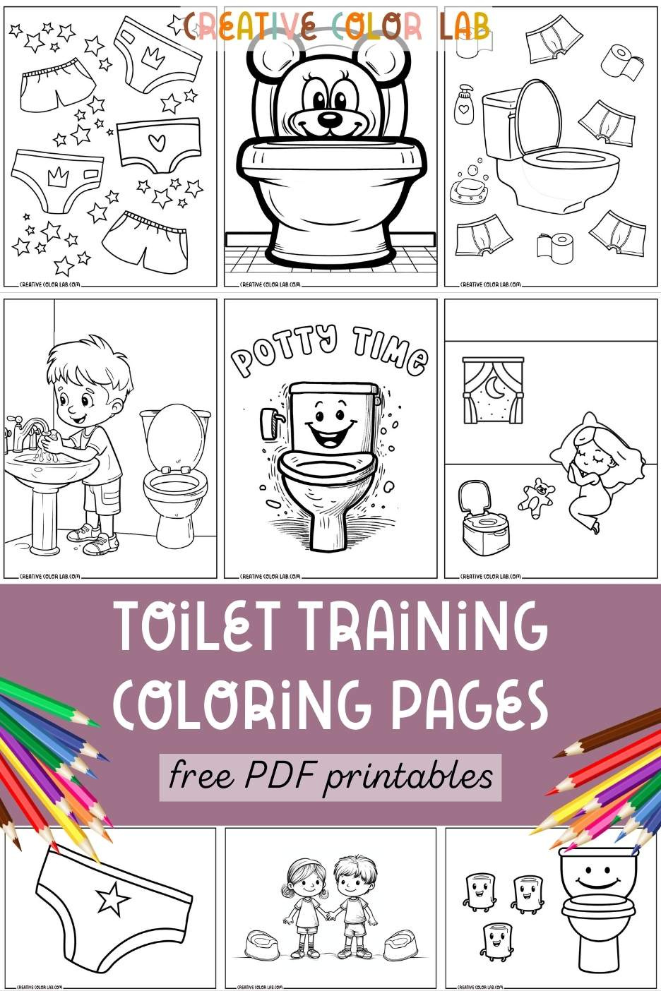 Fun, Free Toilet Training Coloring Pages intended for Free Printable Potty Training Books For Toddlers
