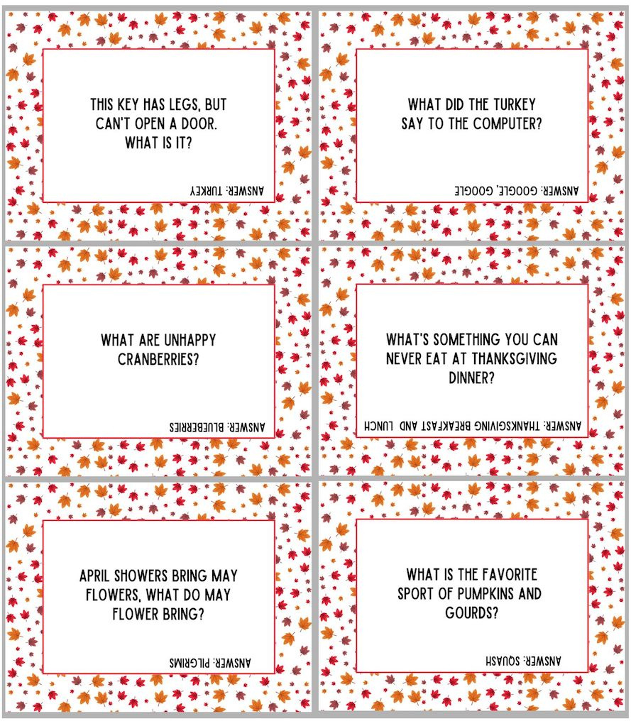 Fun Thanksgiving Riddle Me This Free Printable - Originalmom with regard to Free Printable Riddles
