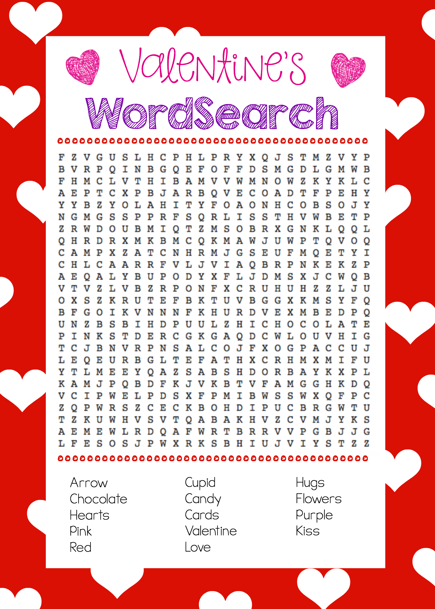 Fun Valentine Games To Print &Amp; Play - Worksheets Library for Free Printable Valentine Word Games