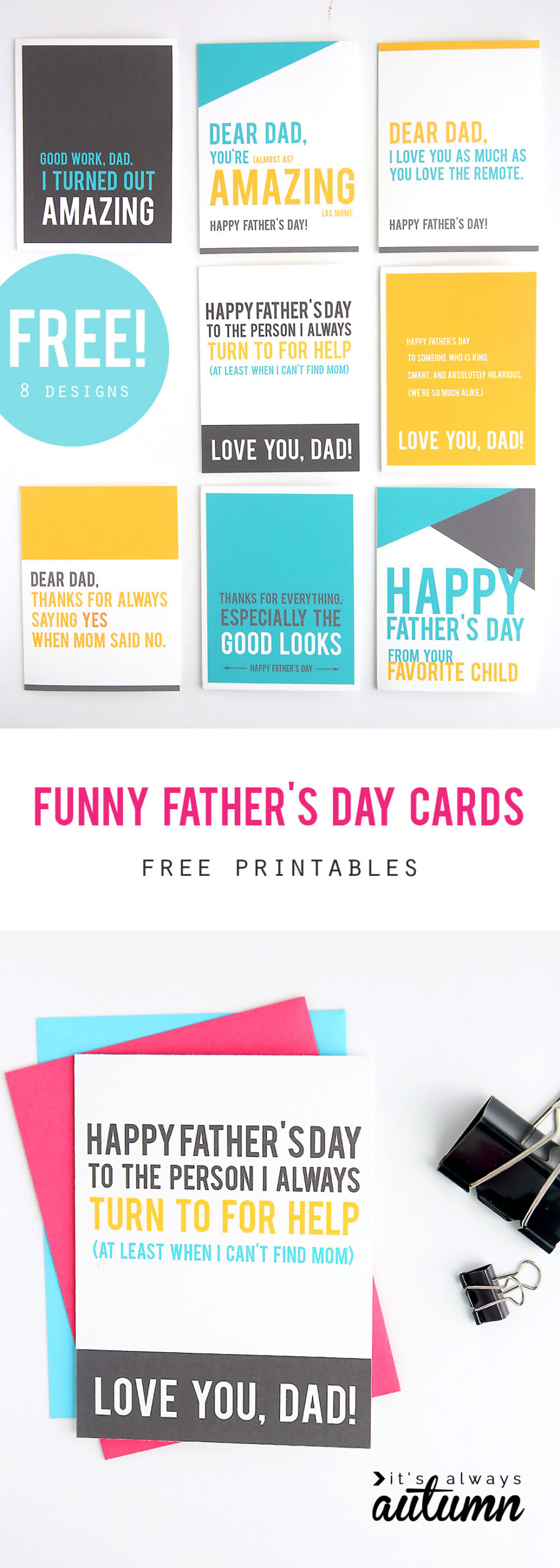 Funny Father'S Day Cards You Can Print At Home - It'S Always Autumn within Free Printable Funny Father'S Day Cards