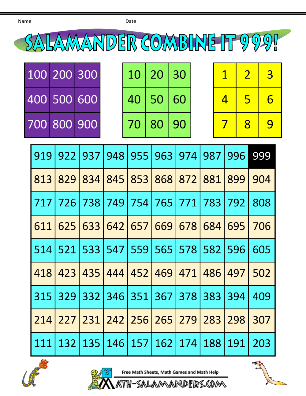 Games To Teach Place Value with Place Value Game Printable Free