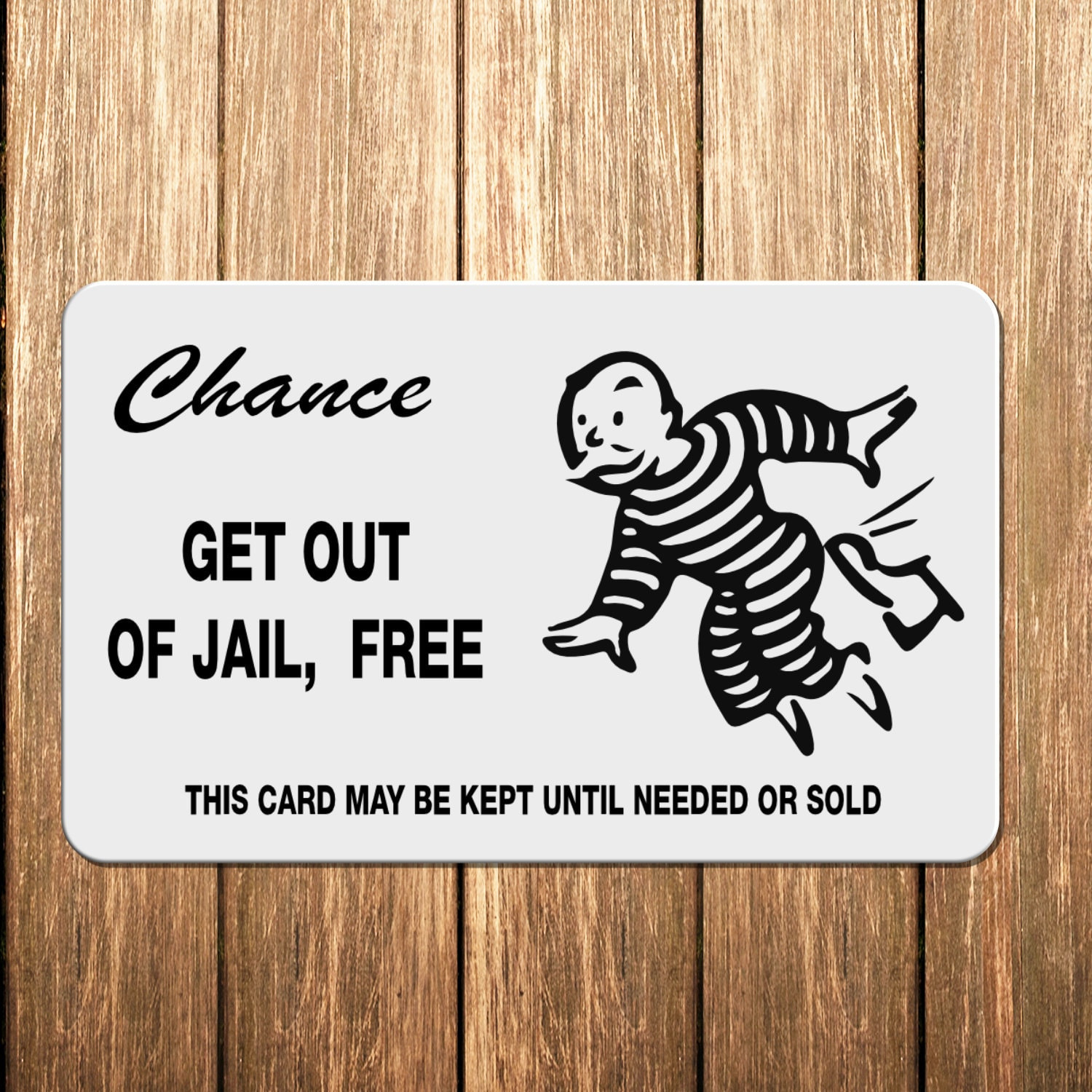 Get Out Of Jail Free Card, Funny Gag Gift Wallet Card with regard to Get Out Of Jail Free Card Printable