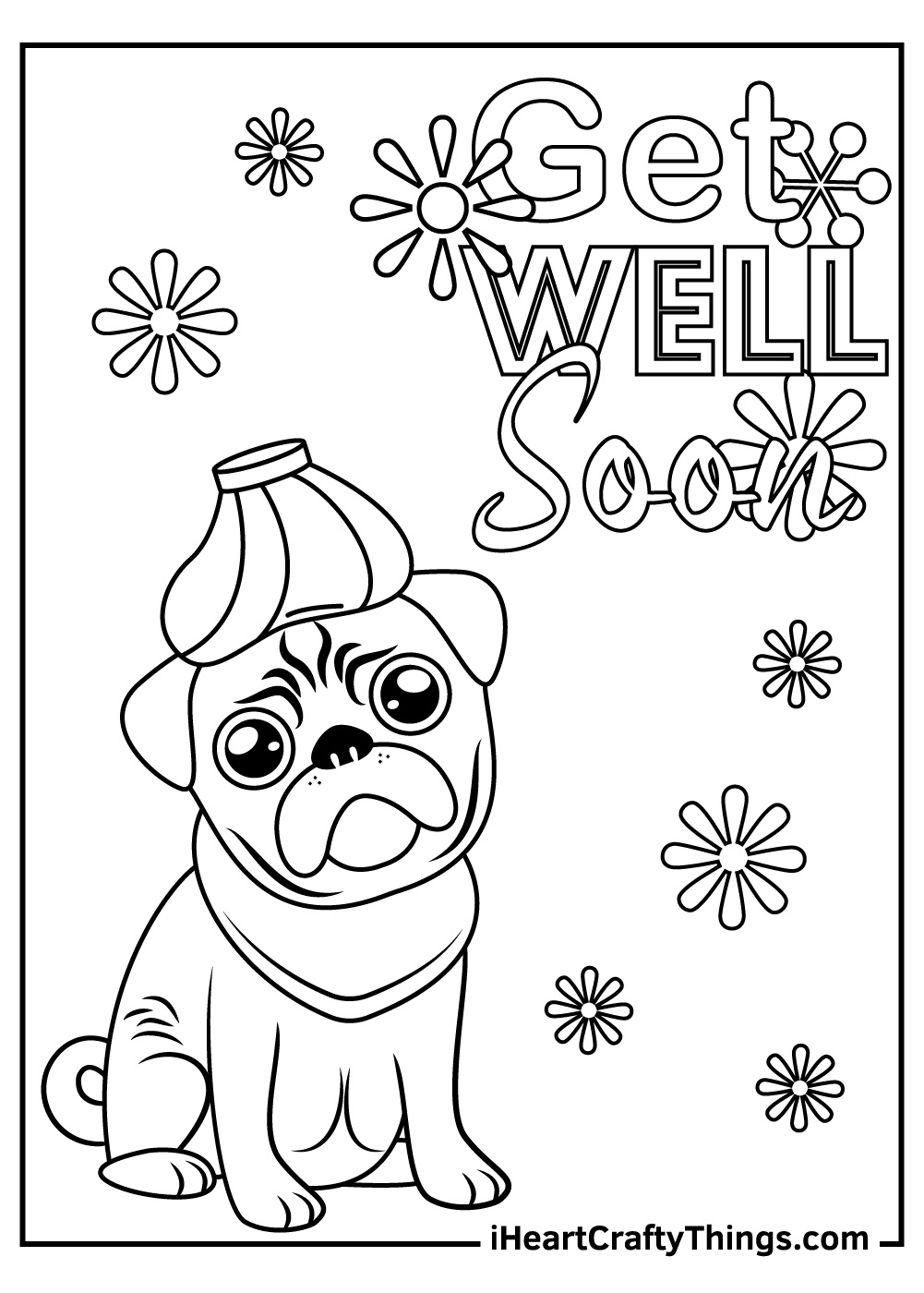 Get Well Soon Coloring Pages (100% Free Printables) - Worksheets with regard to Free Printable Get Well Cards To Color