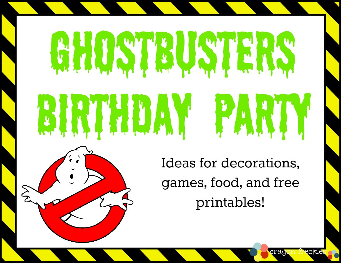 Ghostbusters Birthday Party - Do Play Learn regarding Ghostbusters Free Printables