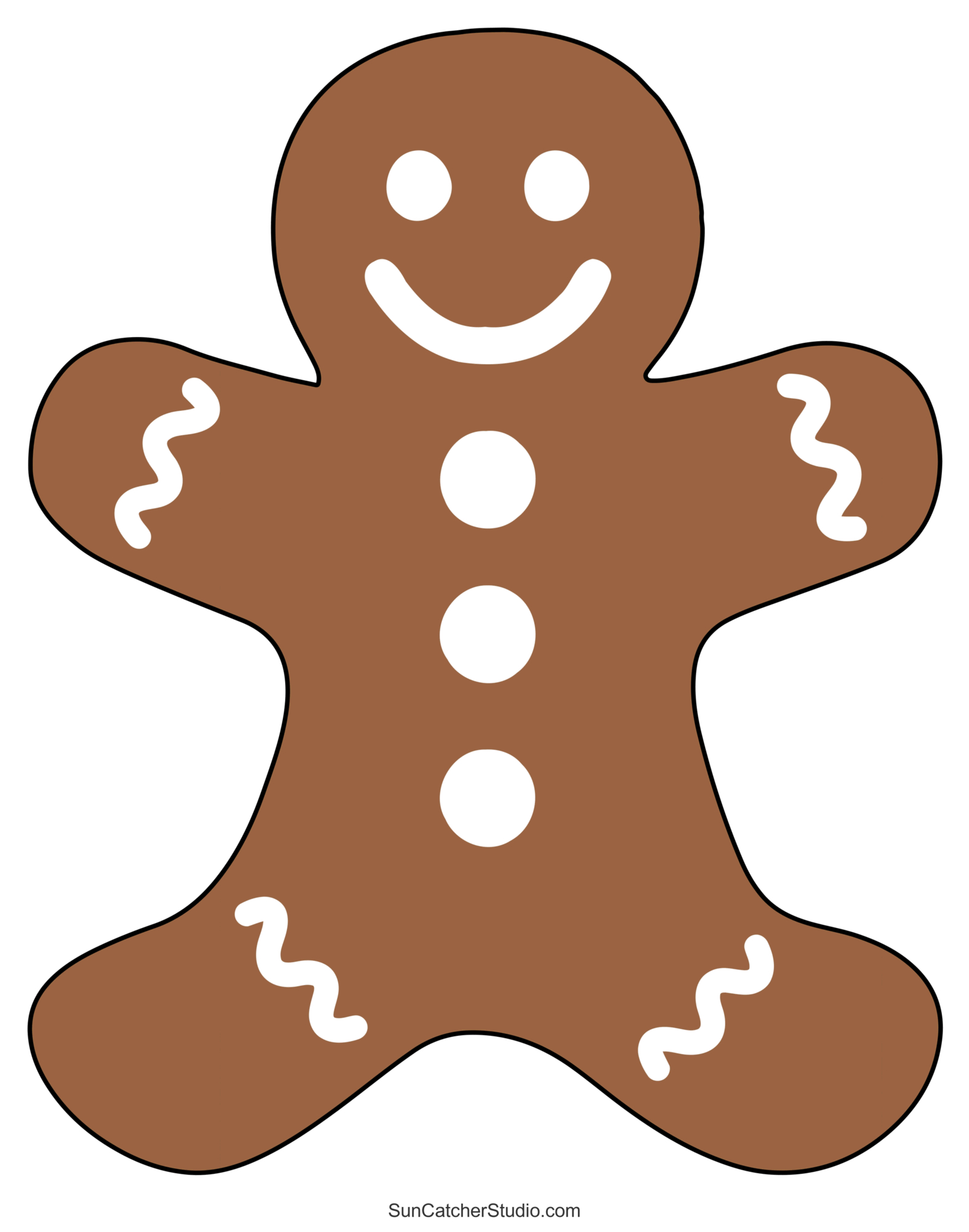 Gingerbread Man Templates (Printable Outlines And Patterns) – Free with regard to Gingerbread Template Free Printable