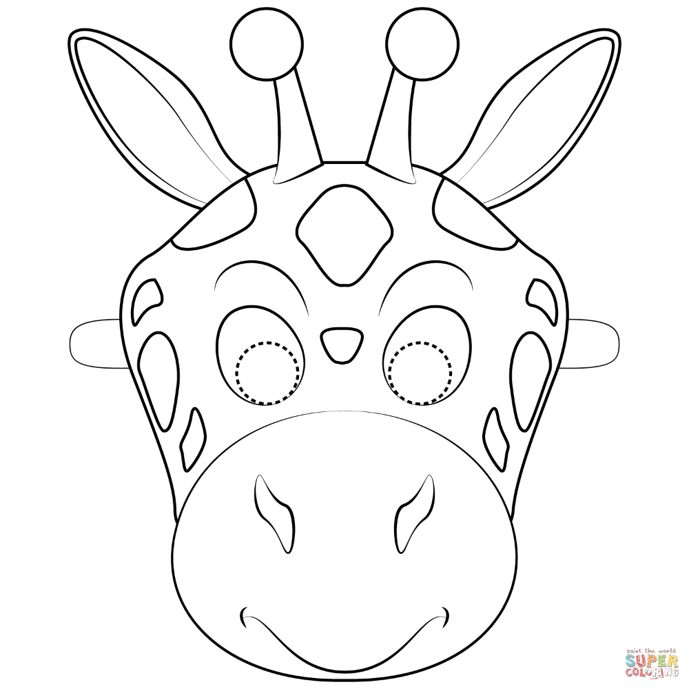 Giraffe Mask Coloring Page | Free Printable Coloring Pages inside Giraffe Mask Template Printable Free