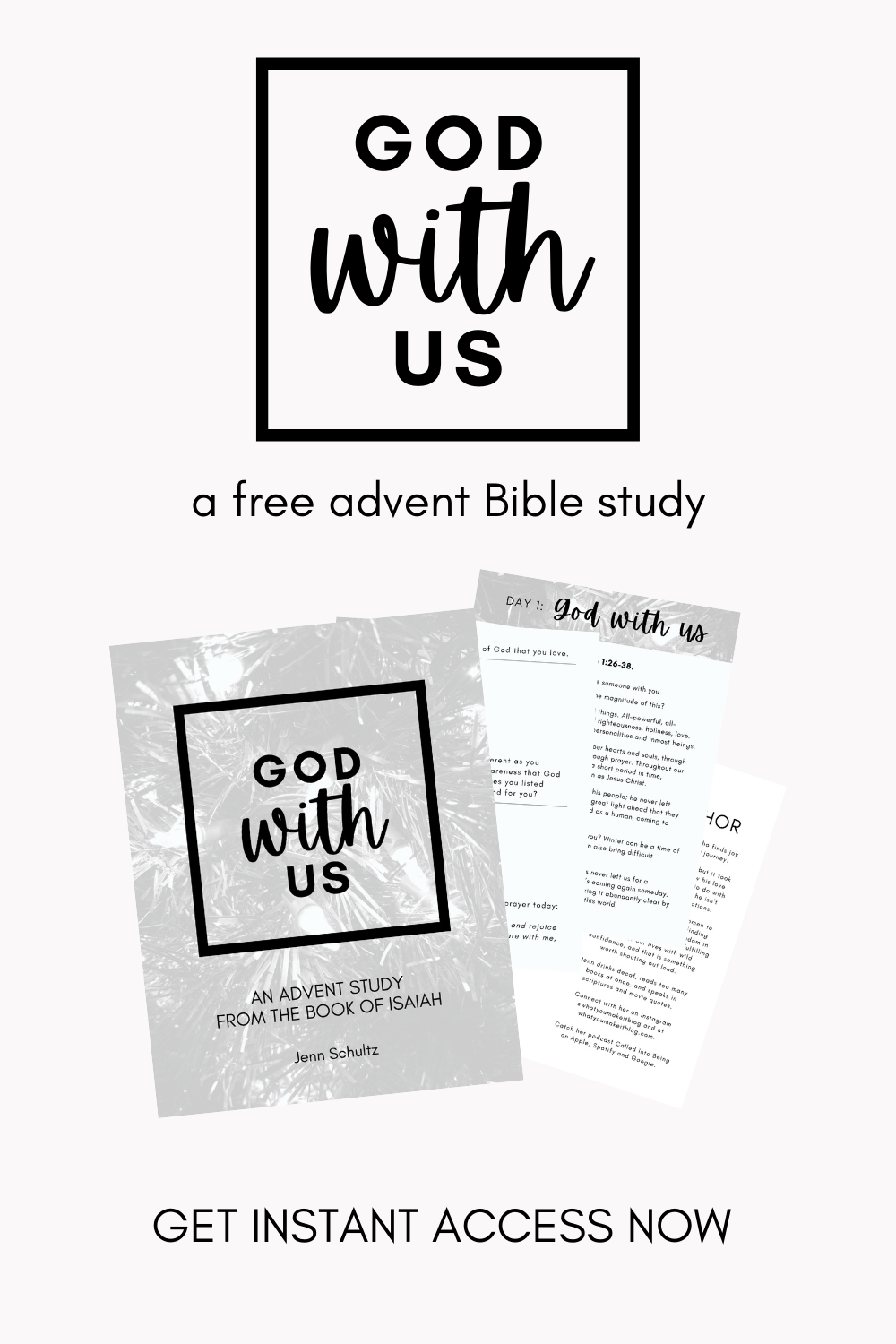 God With Us: A Free Advent Bible Study | Jenn Schultz throughout Free Printable Advent Bible Study
