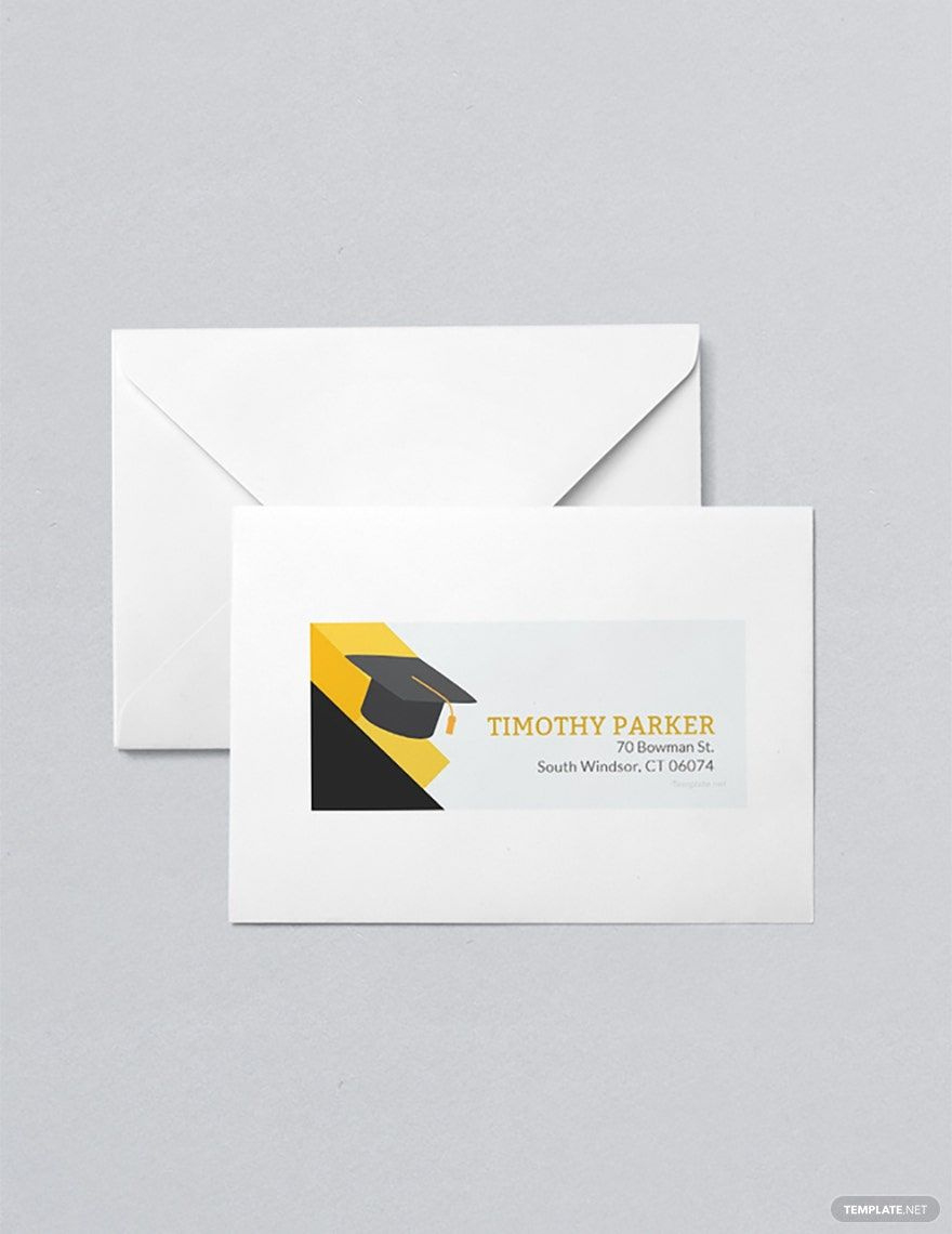 Graduation Address Label Template In Word, Publisher, Pages throughout Free Printable Graduation Address Labels