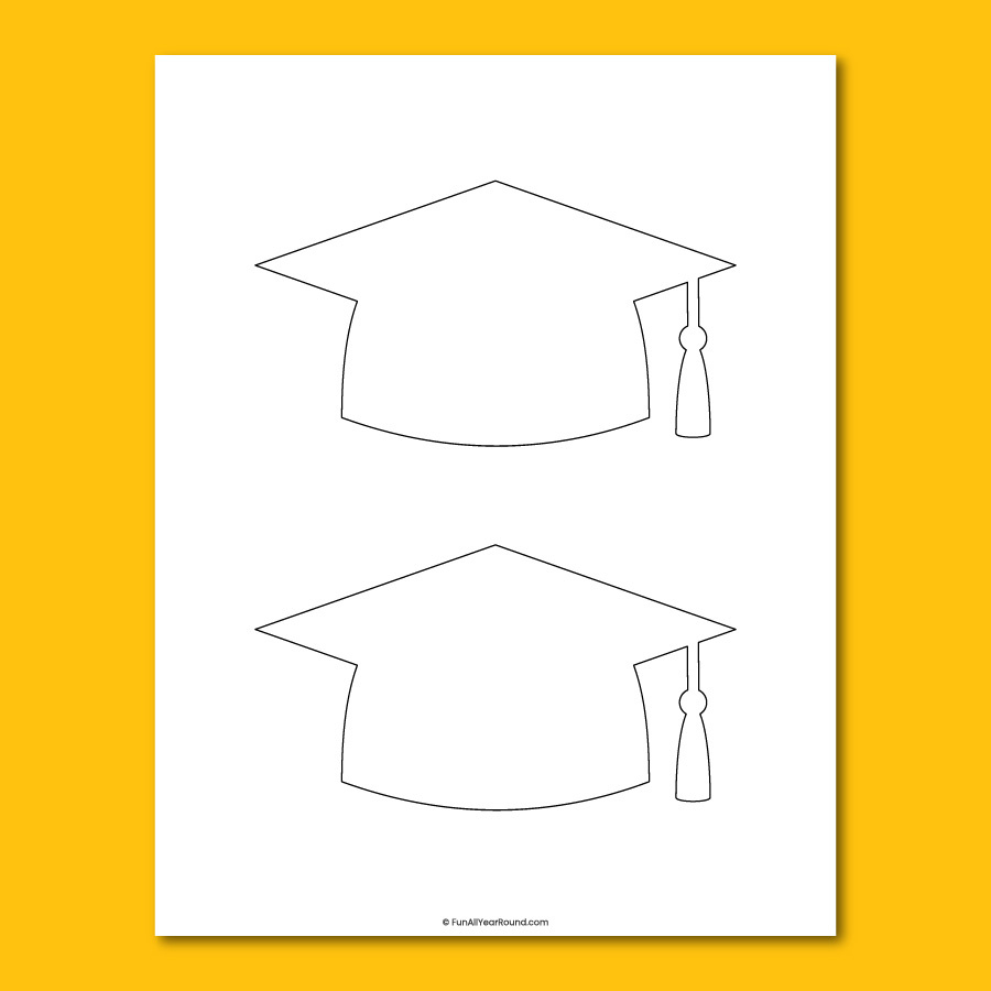 Graduation Cap Template - Fun All Year Round within Graduation Cap Template Free Printable