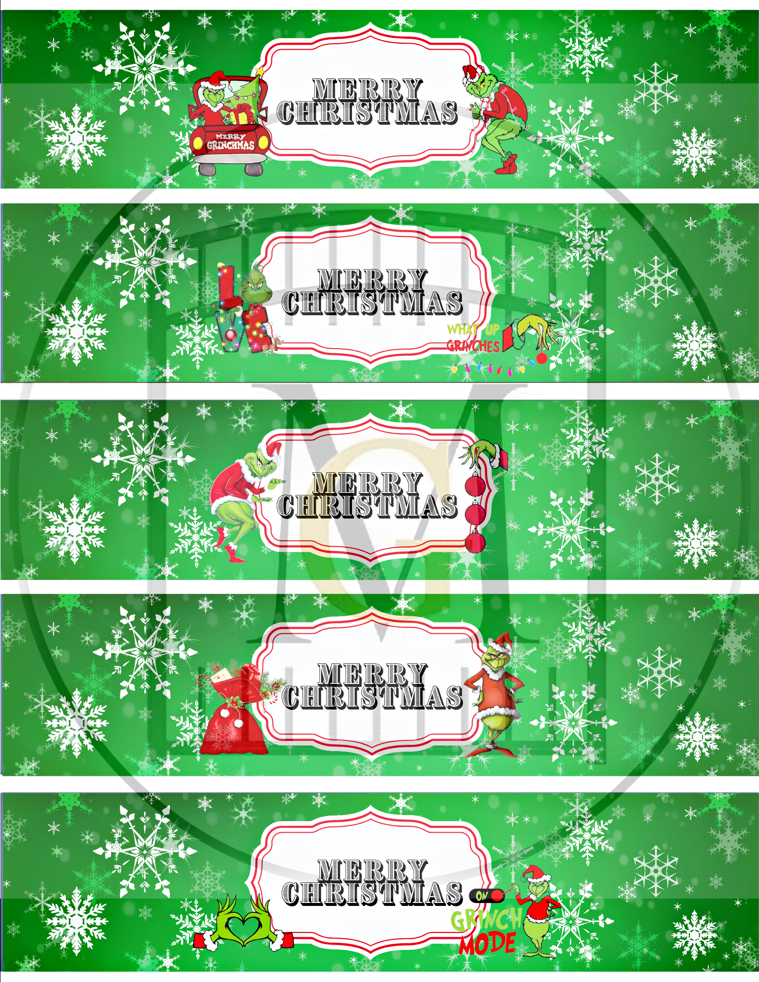 Grinch Christmas Party Water Bottle Editable Label Download for Christmas Water Bottle Labels Free Printable