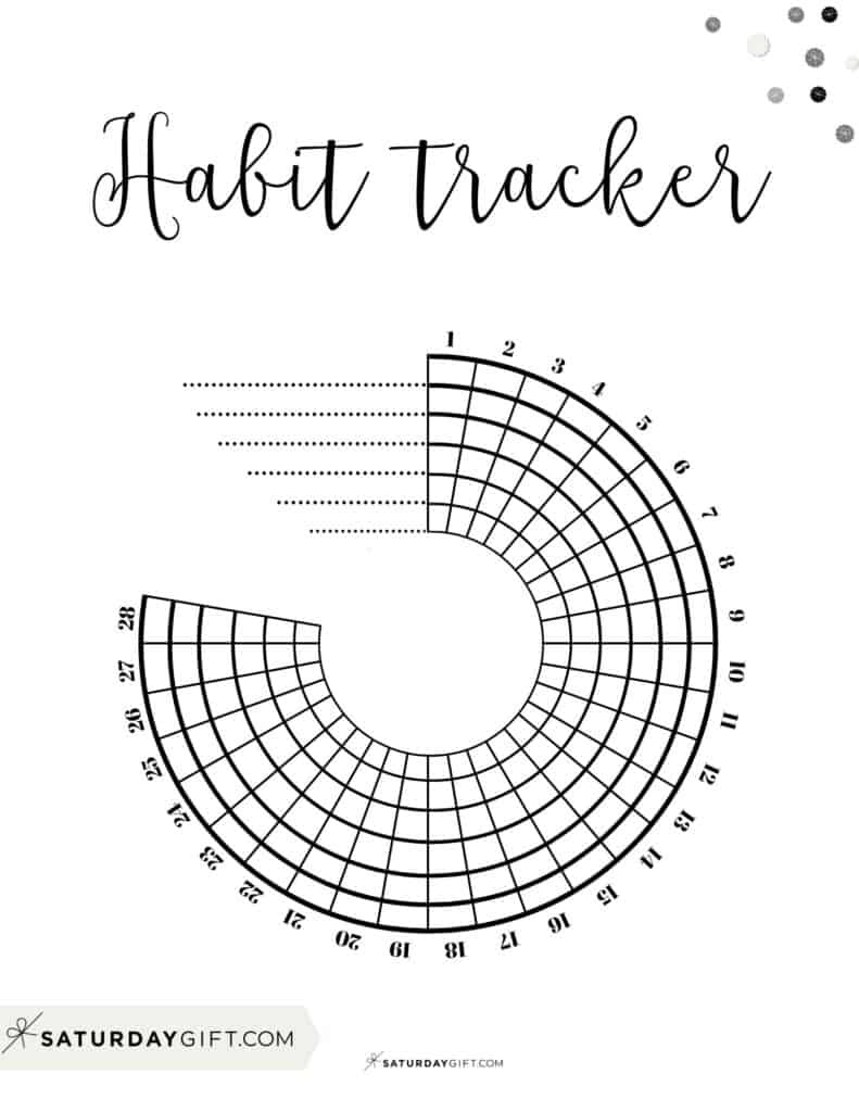 Habit Tracker Printable - 43 Cute & Free Printable Habit Trackers inside Habit Tracker Free Printable