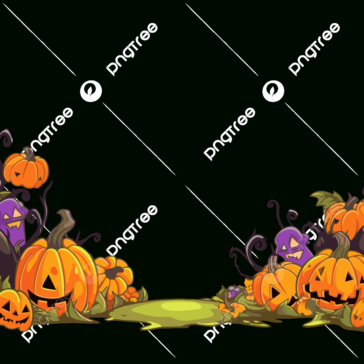 Halloween Border Clipart Images | Free Download | Png Transparent with Free Printable Halloween Clipart Border