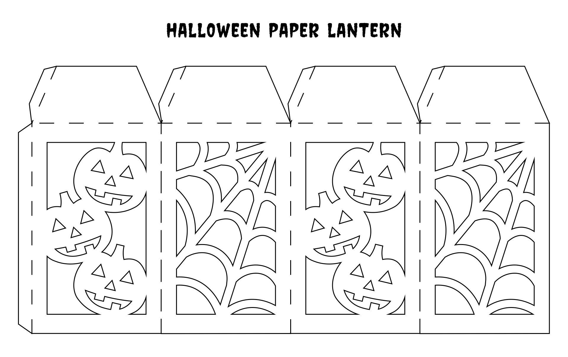 Halloween Paper - 15 Free Pdf Printables | Printablee throughout Free Printable Halloween Paper Crafts
