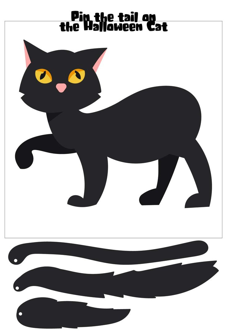 Halloween Party Games - 15 Free Pdf Printables | Printablee in Free Printable Pin The Tail On The Cat