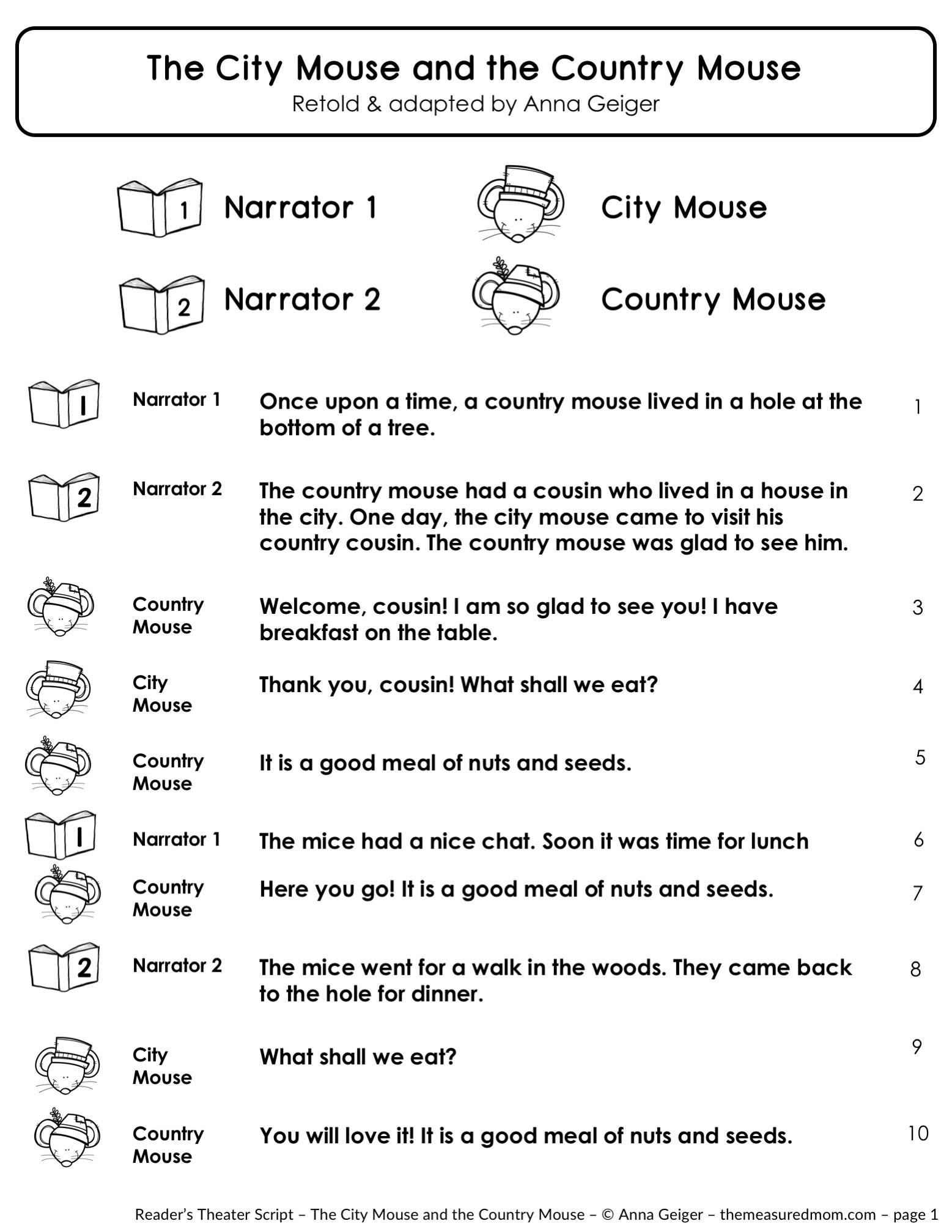 Halloween Readers Theater Free Printable - Printable Party Favors inside Free Printable Halloween Play Scripts