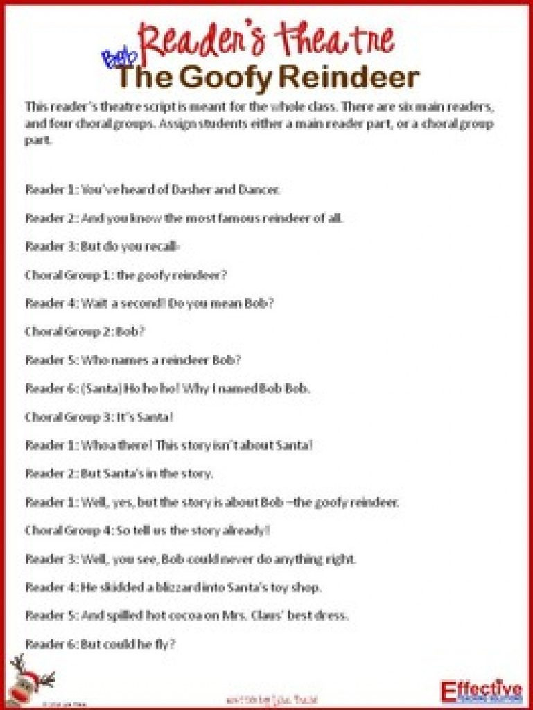 Halloween Readers Theater Free Printable - Printable Party Favors intended for Free Printable Musical Scripts