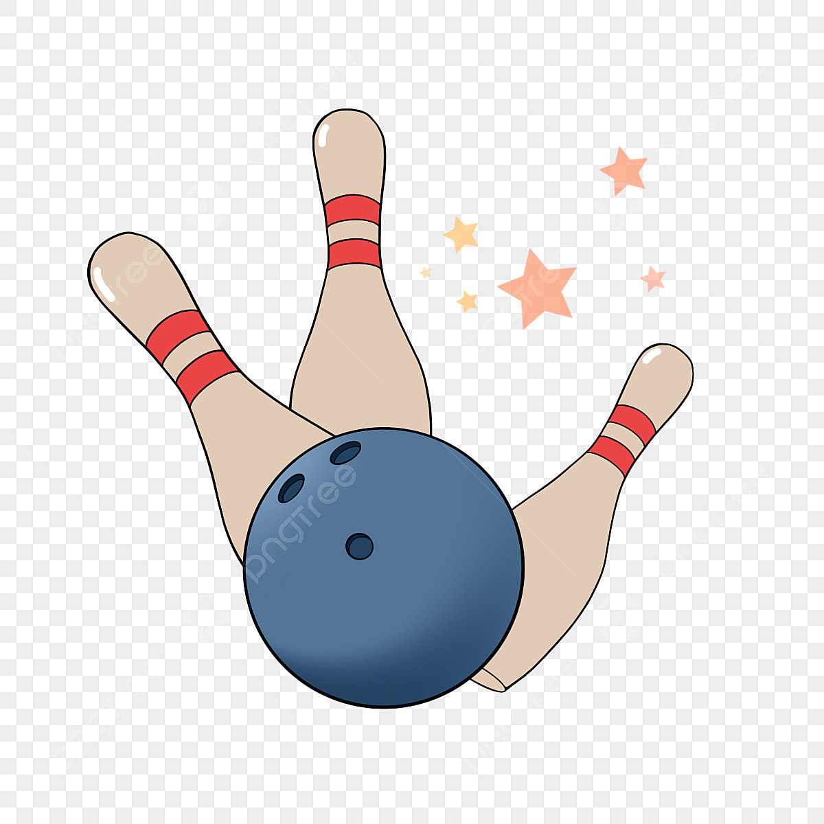 Hands Bowl Clipart Transparent Background, Cartoon Hand Drawn pertaining to Free Printable Bowling Clipart