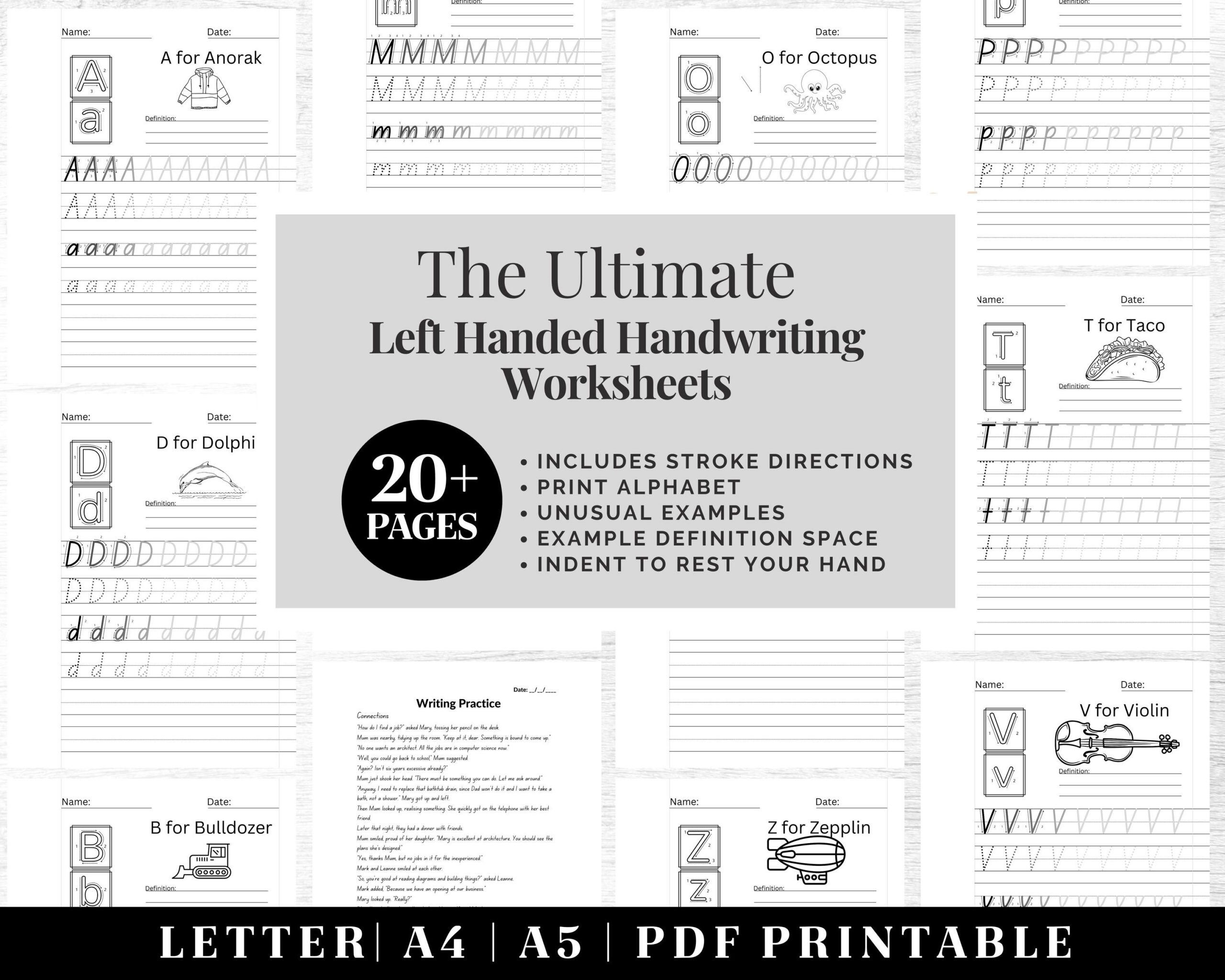 Handwriting Practice Worksheets | Printable Neat Handwriting within Free Printable Left Handed Worksheets
