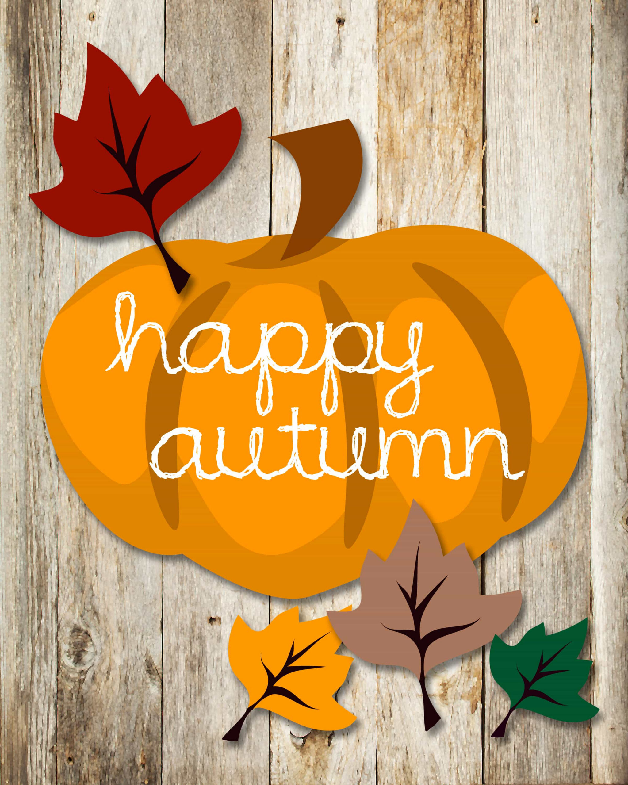 Happy Autumn Free Printable! - How To Nest For Less™ throughout Free Autumn Printables