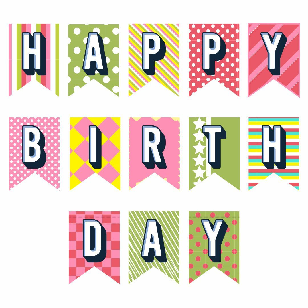 Happy Birthday Banner - 10 Free Pdf Printables | Printablee regarding Free Happy Birthday Printable Letters