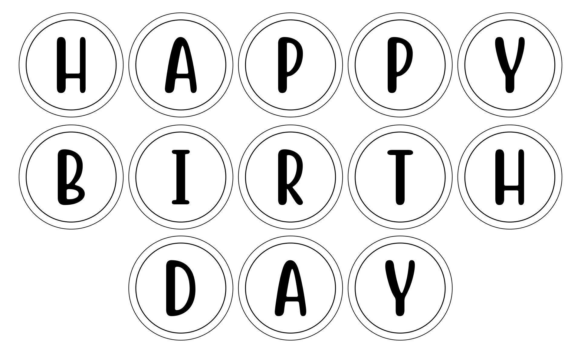 Happy Birthday Letters Template - 10 Free Pdf Printables with regard to Free Happy Birthday Printable Letters