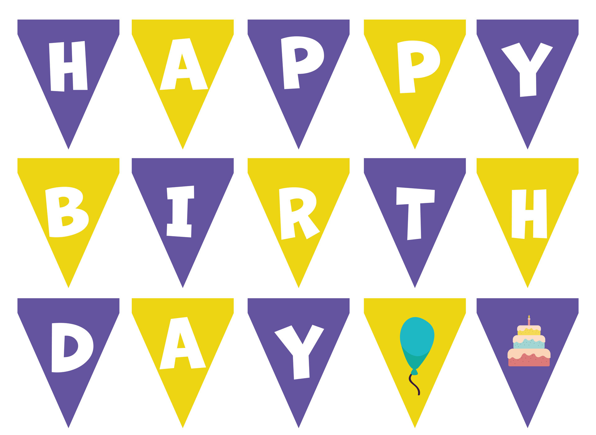 Happy Birthday Printable Letters - Printable Party Favors for Free Happy Birthday Printable Letters