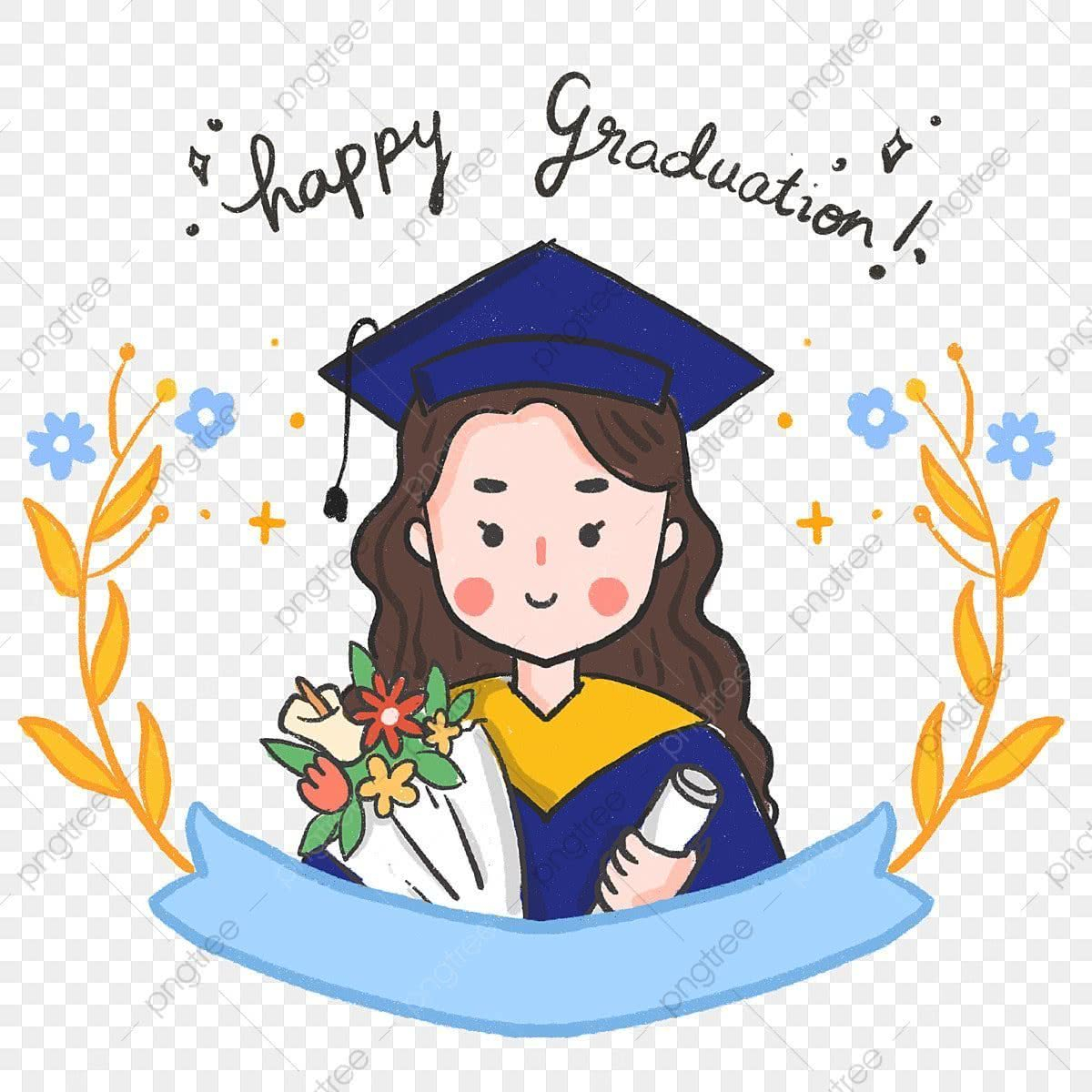 Happy Graduate White Transparent, Cute Girl Happy Graduation intended for Graduation Clip Art Free Printable