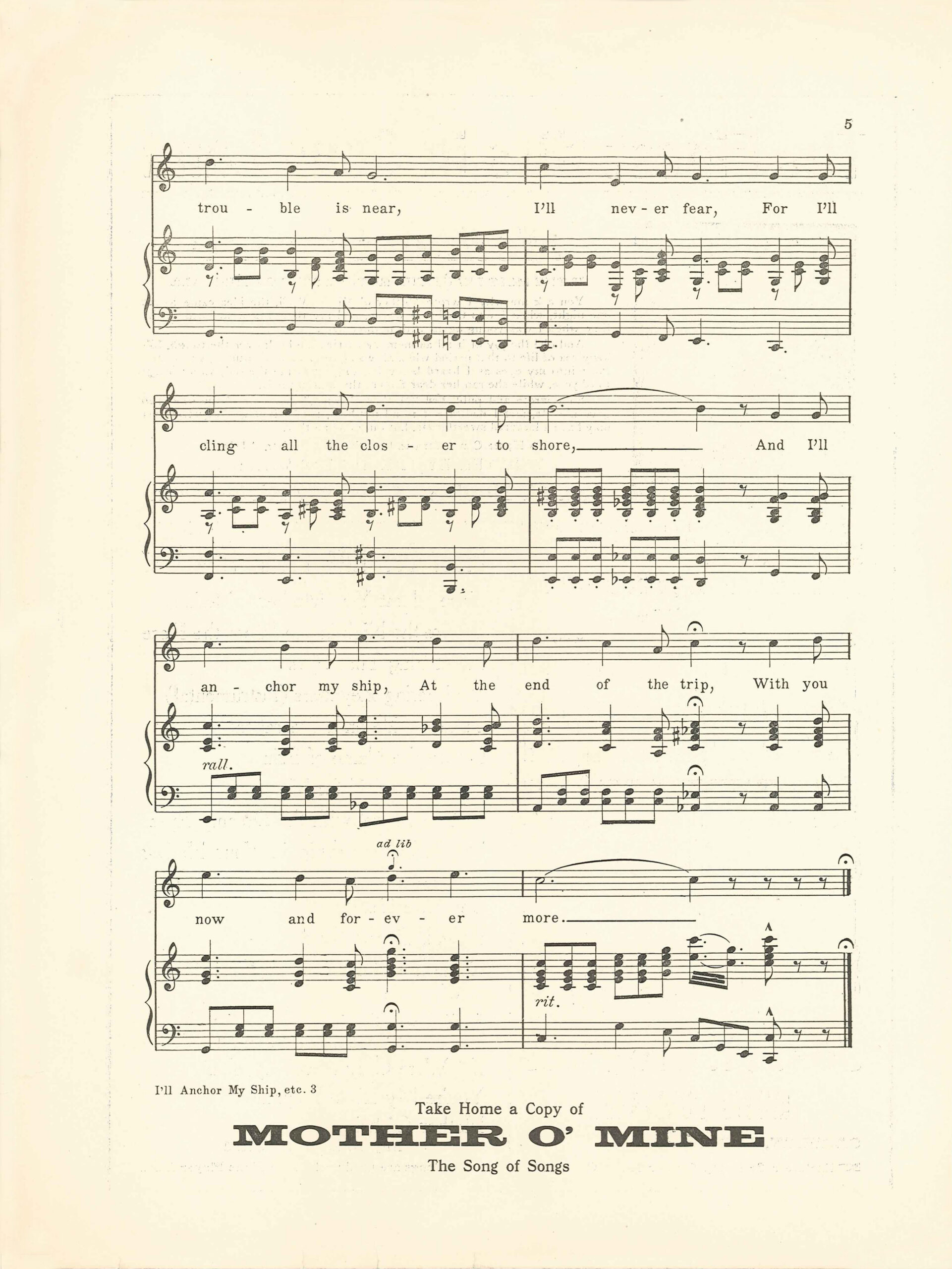 Harbor Of Love 1915 – Free Printable Sheet Music – Wings Of Whimsy regarding Free Printable Sheet Music Lyrics
