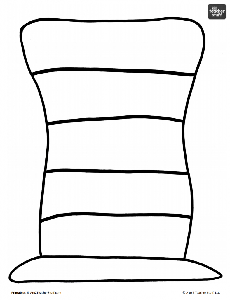 Hat Printables For Dr. Seuss, Cat In The Hat, Or Just Hats! | A To intended for Dr Seuss Free Printable Templates