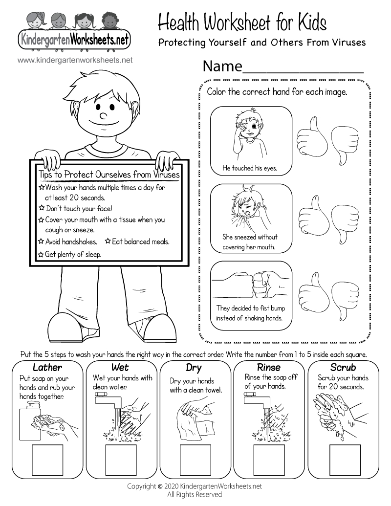 Health Worksheet For Kids - Free Printable, Digital, &amp;amp;Amp; Pdf inside Free Printable Health Worksheets For Middle School