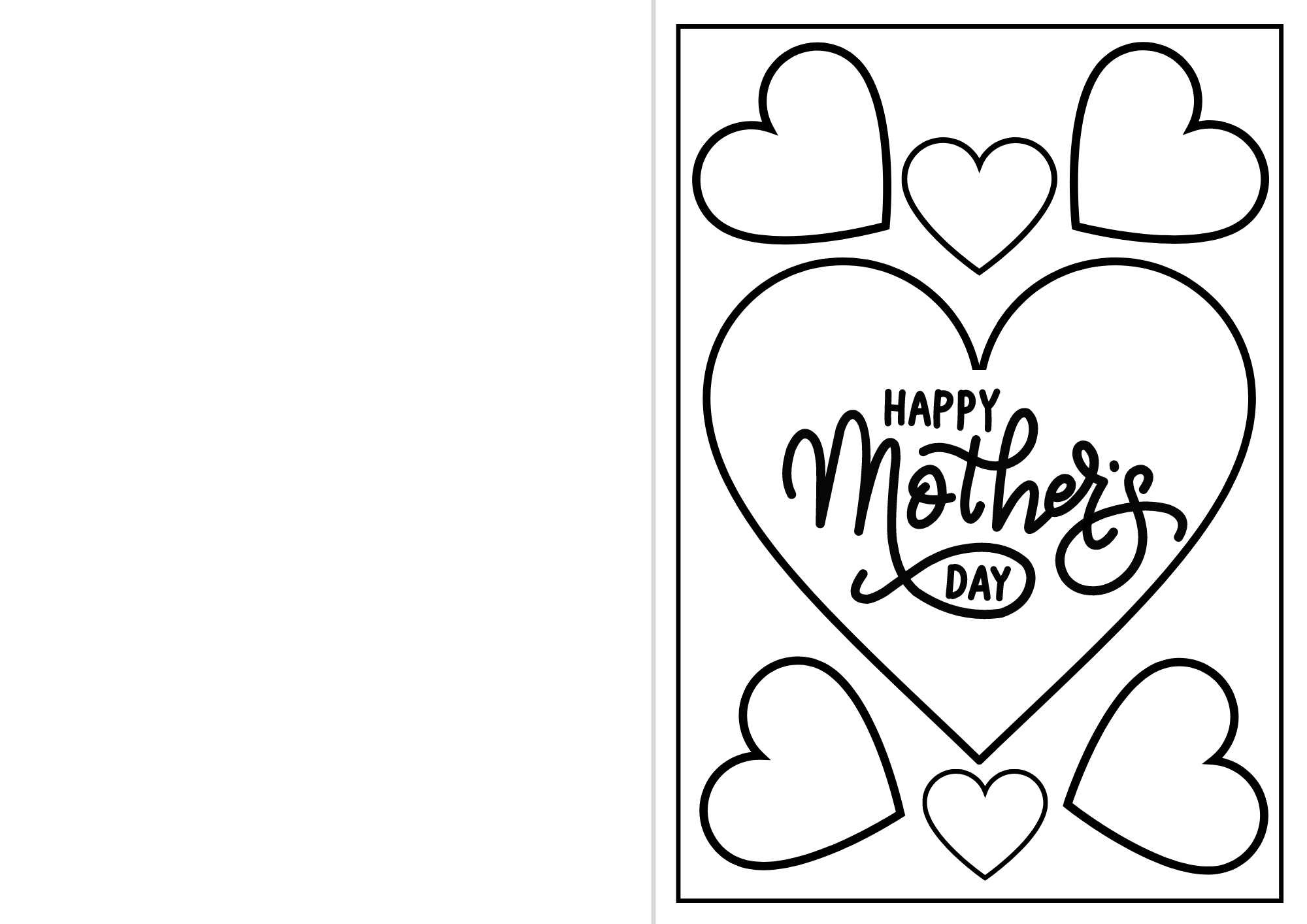 Heart Mother'S Day Card Free Pdf Download - Ezpzlearn for Free Printable Mothers Day Coloring Cards