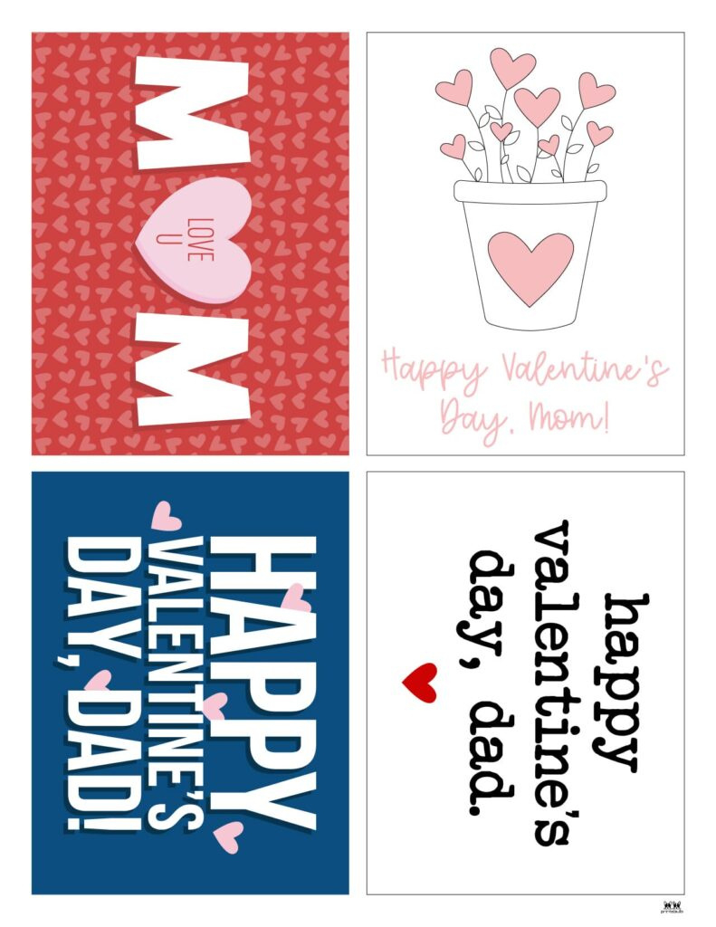 Heart Valentine&amp;amp;#039;S Day Cards For Mom And Dad Valentine&amp;#039;S Day pertaining to Free Printable Valentines Day Cards For Mom And Dad