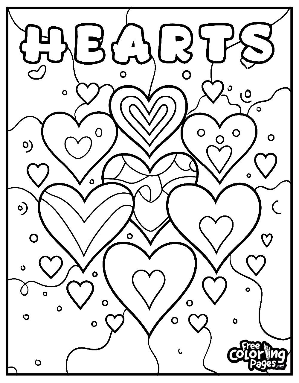Hearts Coloring Pages - Free Coloring Pages regarding Free Printable Heart Coloring Pages