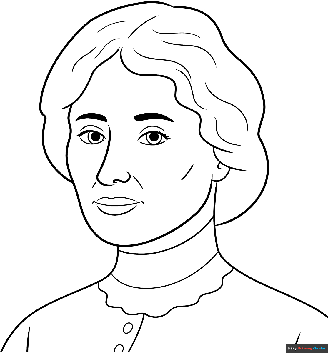 Helen Keller Coloring Page | Easy Drawing Guides regarding Free Printable Pictures Of Helen Keller
