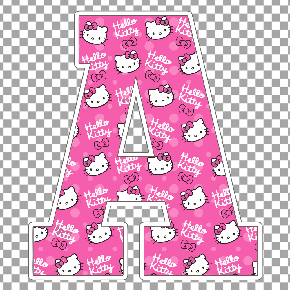 Hello Kitty Alphabet Letters Png for Free Printable Hello Kitty Alphabet Letters