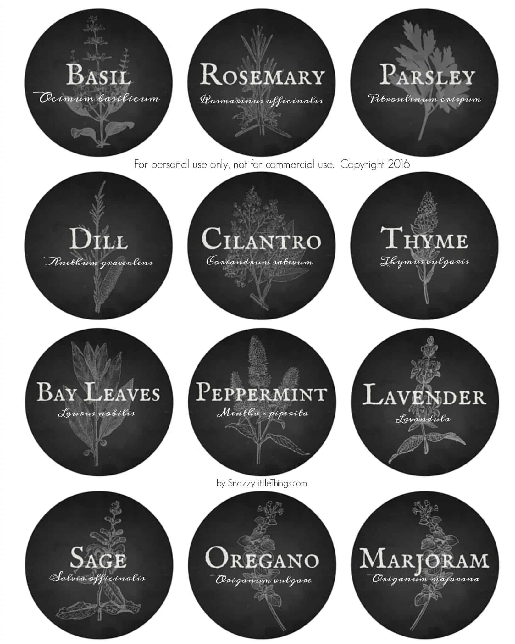Herb Garden Vintage Labels throughout Free Printable Herb Labels