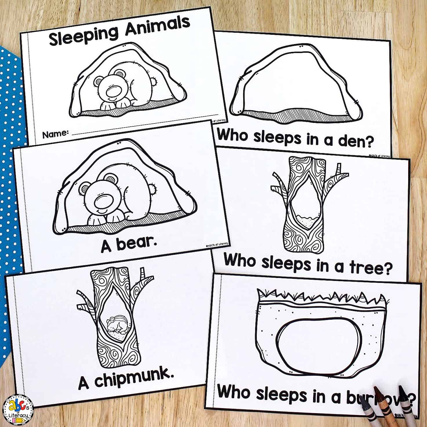 Hibernating Animals Printable Book - Worksheets Library for Free Printable Hibernation Worksheets