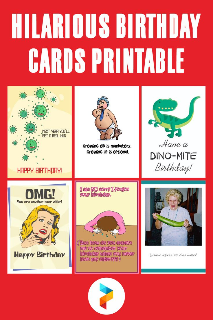 Hilarious Birthday Cards - 10 Free Pdf Printables | Printablee in Free Funny Printable Cards